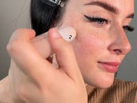 UGC video of model Morgan applying Eaze Drop Stick